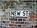 TR1458 : Vintage street nameplate, New Street, Canterbury by Chris Whippet