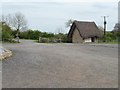 NZ0513 : Heather-roofed building at Cross Lanes by Christine Johnstone