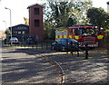 SO8540 : Rapidly boarding a fire engine in Upton-upon-Severn by Jaggery