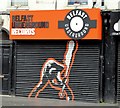 J3374 : Decorated shutter door, Queen Street, Belfast (May 2015) by Albert Bridge