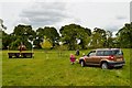 SJ6938 : Brand Hall Horse Trials: cross-country obstacles: Mellards Tubs by Jonathan Hutchins