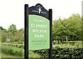 J3269 : "Welcome" sign, Clement Wilson Park, Belfast (June 2015) by Albert Bridge