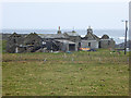 HY7655 : Derelict cottages at Westness by Oliver Dixon