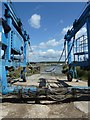 SU7901 : Large boat sling at Itchenor Shipyard by Rob Farrow