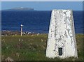 ND5096 : Triangulation pillar, Burray Ness, Burray, Orkney by Claire Pegrum