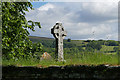 SX7176 : Celtic cross, Widecombe by Alan Hunt