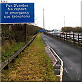 ST5391 : No repairs for 2½ miles ahead on the M48 east of Chepstow by Jaggery