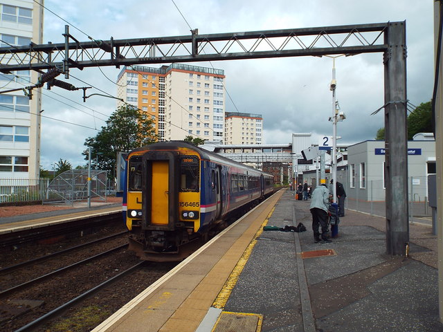 ScotRail train at Dalmuir