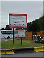 SU3076 : Parking sign at Membury Service Area by Geographer