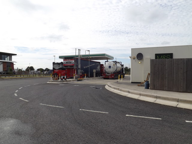 BP HGV Fuel Filling Station at the Service Area