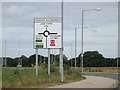 TL9928 : Roadsign on United Way by Geographer