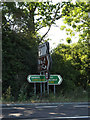 TM1172 : Roadsigns on the A140 Ipswich Road by Geographer