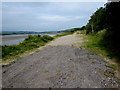 SN3610 : Change of surface on a beachside path, Ferryside by Jaggery