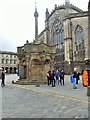 NT2573 : Replica of the original Mercat Cross, Edinburgh by Stanley Howe