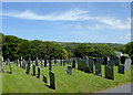 SS2324 : Church yard at St Nectan's in Stoke, Devon by Roger  D Kidd