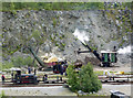 NY3224 : Threlkeld Quarry & Mining Museum - recreated quarry scene by Chris Allen