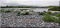 SH3393 : Shingle beach and lagoon, Cemlyn Bay by Ian Taylor