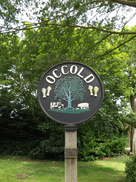 Occold Village sign