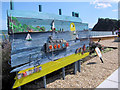 SX9472 : Recycled Quarry Boat on the Den Promenade, Teignmouth by Chris Reynolds