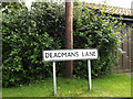 TM1169 : Deadmans Lane sign by Geographer