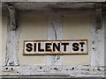 TM1644 : Silent Street sign by Geographer