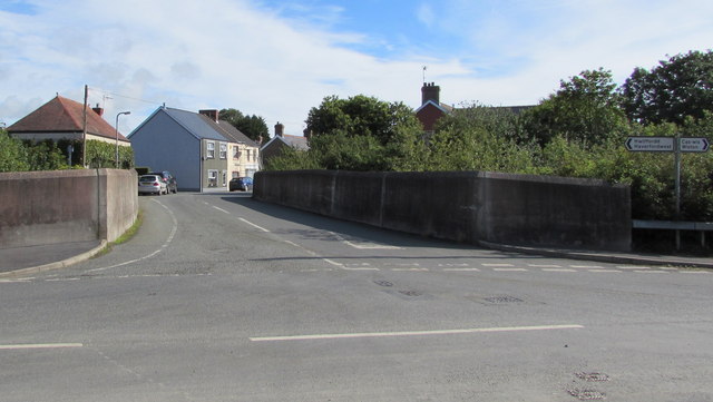 Across Clarbeston Road railway bridge