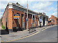 TQ1097 : Former Bus Garage, Leavesden Road (1) by David Hillas