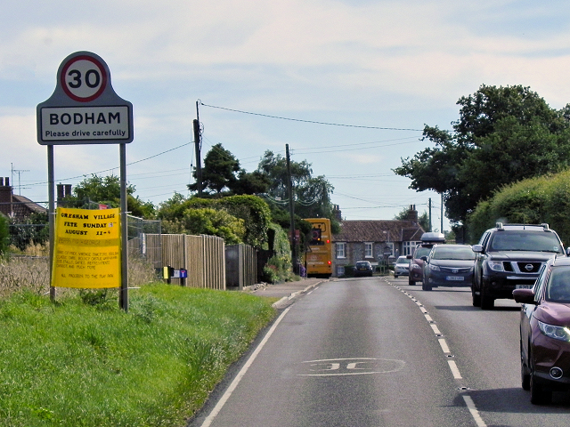 A148 Approaching Bodham