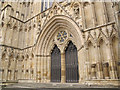 SE6052 : West Door of York Minster by Stephen Craven