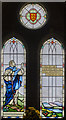 SK8770 : Stained glass window, All Saints' church, Harby by Julian P Guffogg