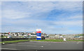 HU4640 : Tesco's Sign and Car Park by Des Blenkinsopp