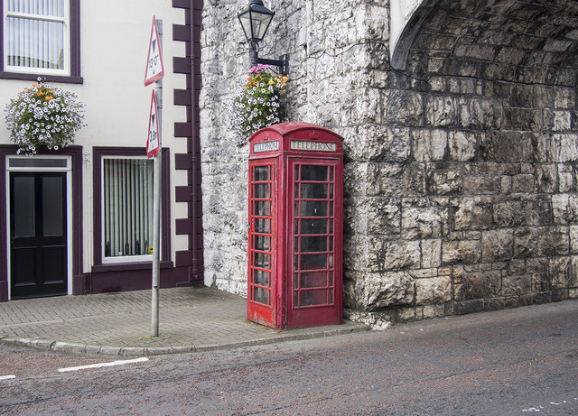 Red Telephone Box, Carnlough