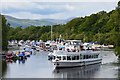 NS3982 : Cruise boat on the River Leven, Balloch by Jim Barton