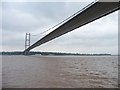 TA0224 : The River Humber under the Humber Bridge by Christine Johnstone