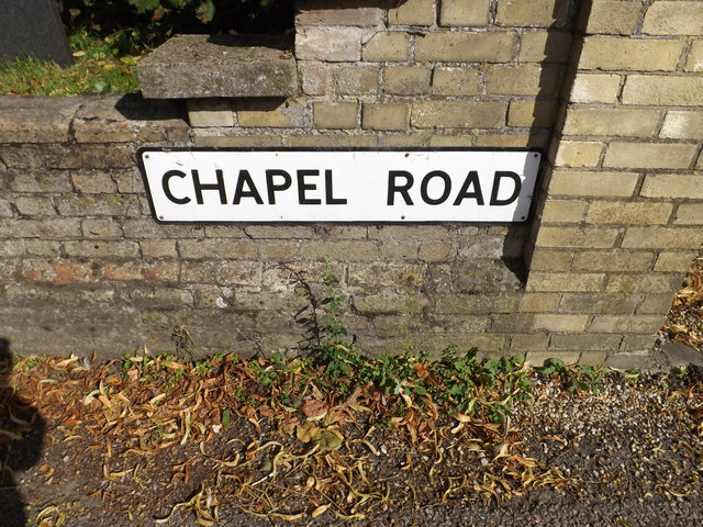 Chapel Road sign