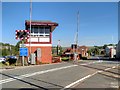 SD8022 : Rawtenstall West Level Crossing and Signal Control Box by David Dixon