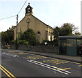 SO2604 : Talywain bus stop and shelter near a decaying former church by Jaggery