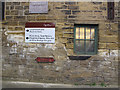 SE2734 : Leeds Industrial Museum: flood marker by Stephen Craven