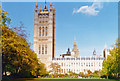 TQ3079 : Westminster, 1996: Palace of Westminster in autumn by Ben Brooksbank