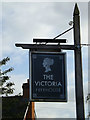 TM2363 : The Victoria Public House sign by Geographer