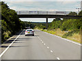 TL8566 : Bridge over the A134 near to Fornham St Martin by David Dixon