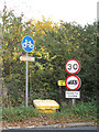 TM3764 : Roadsigns on Carlton Road by Geographer