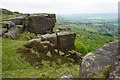 SK2575 : Rock faces on Curbar Edge by Bill Boaden