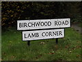 TM0431 : Birchwood Road sign by Geographer