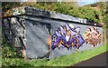 J3470 : Graffiti, Lagan towpath, Stranmillis, Belfast (November 2015) by Albert Bridge