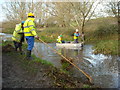 SU0881 : Weed cutting on the Wilts & Berks Canal by Vieve Forward