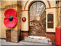 SJ8498 : Manchester Victoria Station, The Soldiers' Gate by David Dixon