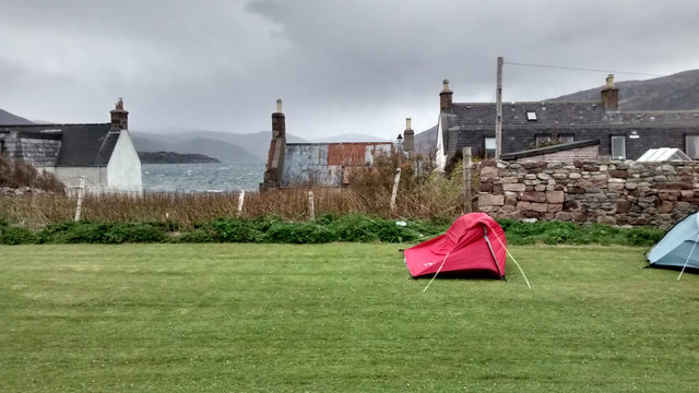 Tent Struggling in the Wind