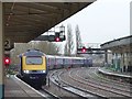 ST3088 : Train arriving at Newport Station by Robin Drayton