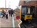 NZ3667 : Train at South Shields Metro Station by Andrew Curtis